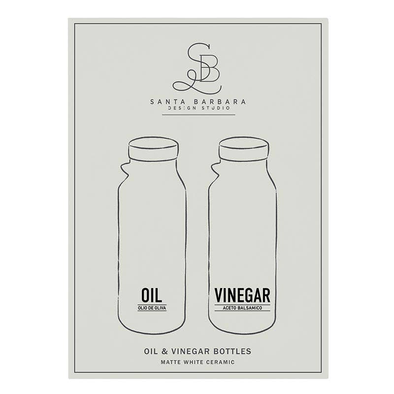 Matte Oil + Vinegar Bottles SET