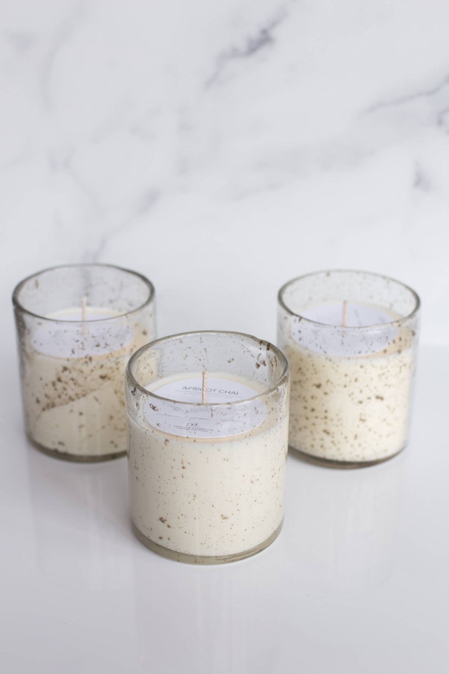 Flecked Glass Candle