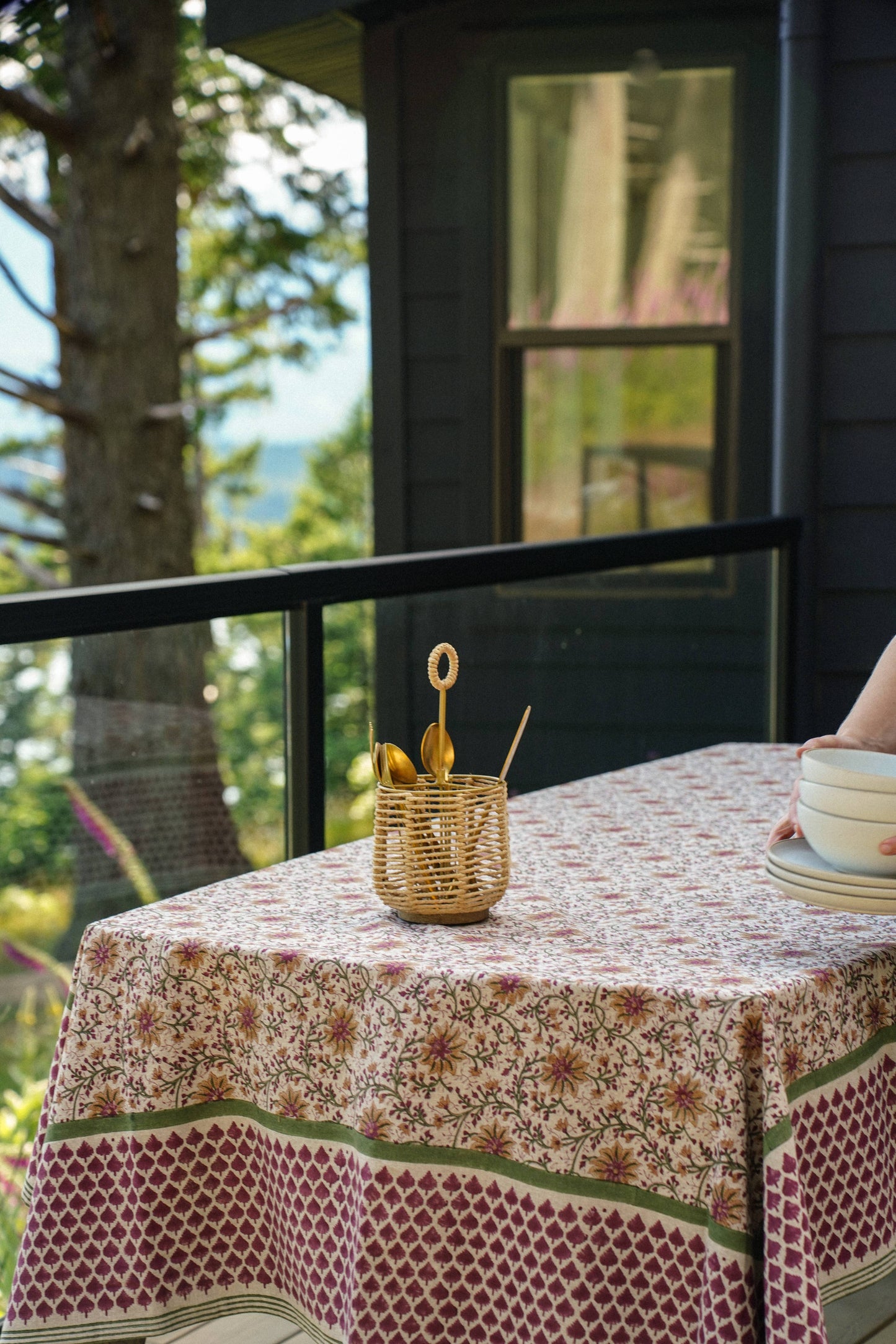 Woven Cutlery Holder, Round