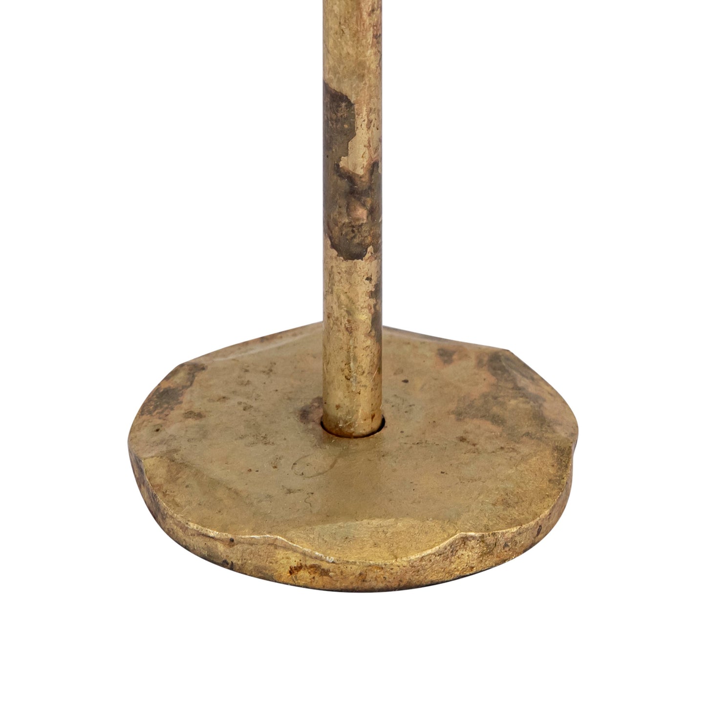 Candle Holder H 9" x Dia 2.25" Old Brass