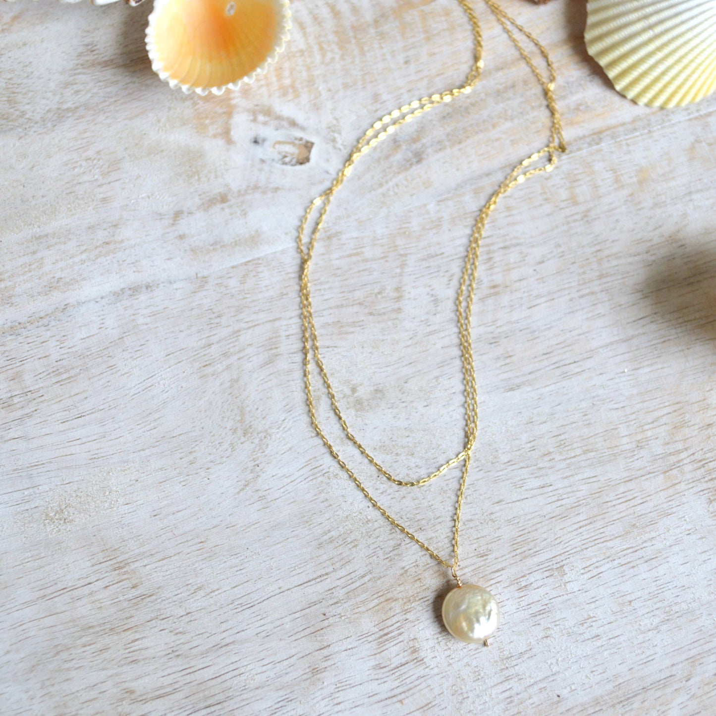 Double Strand Pearl Necklace