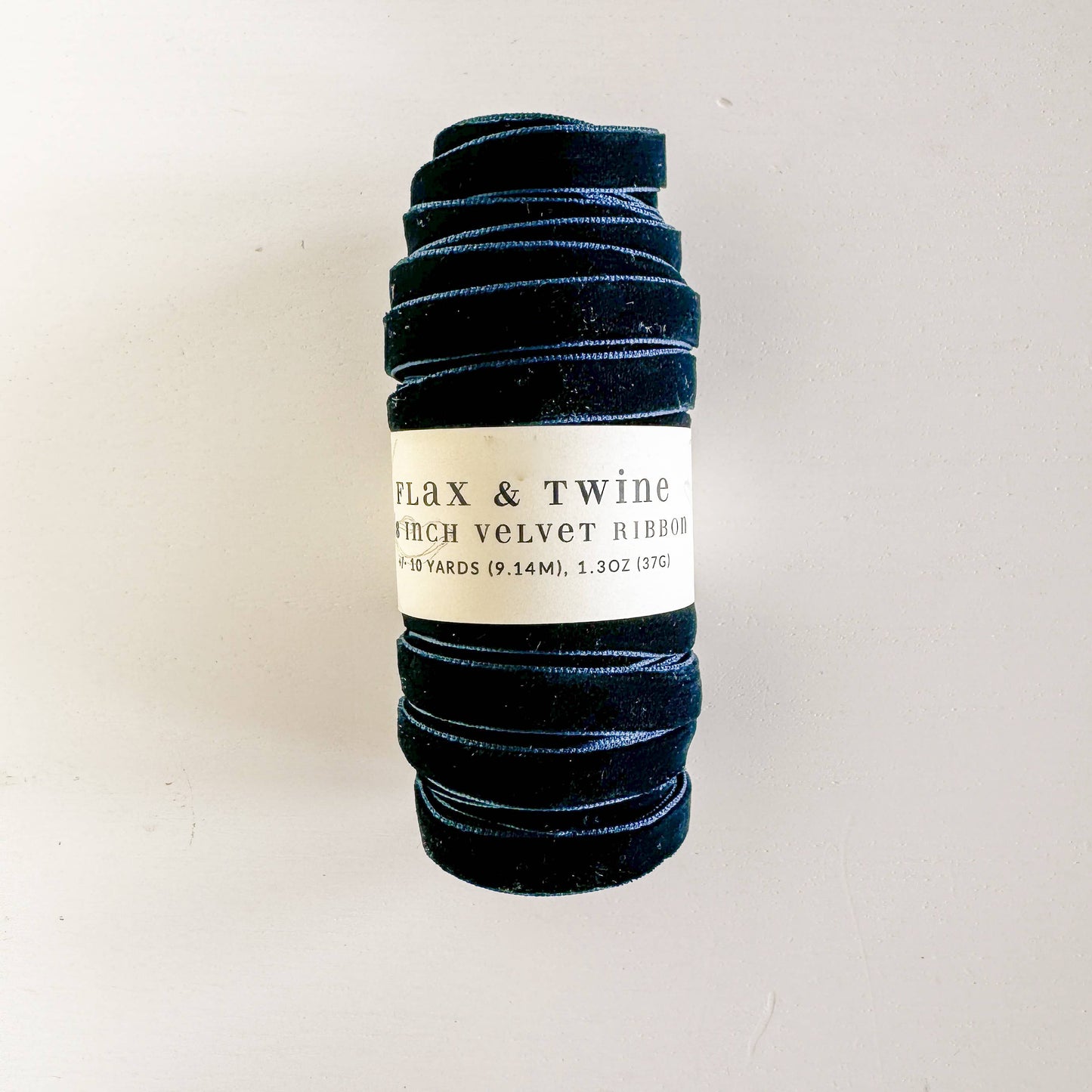 Flax & Twine 3/8" Velvet Ribbon - 10 Yards