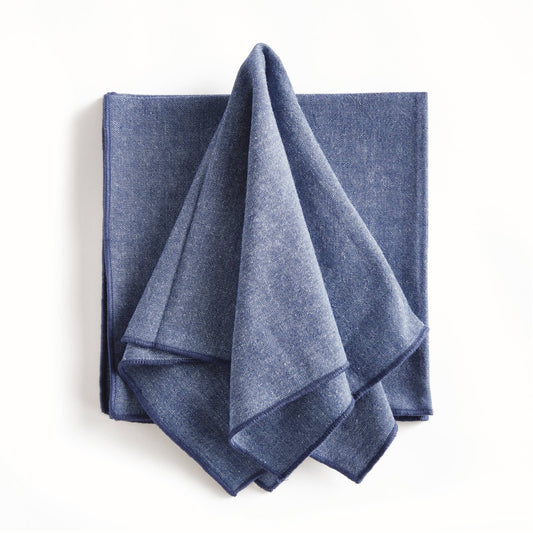 Barclay Butera Miramar Dinner Napkins, Navy Blue