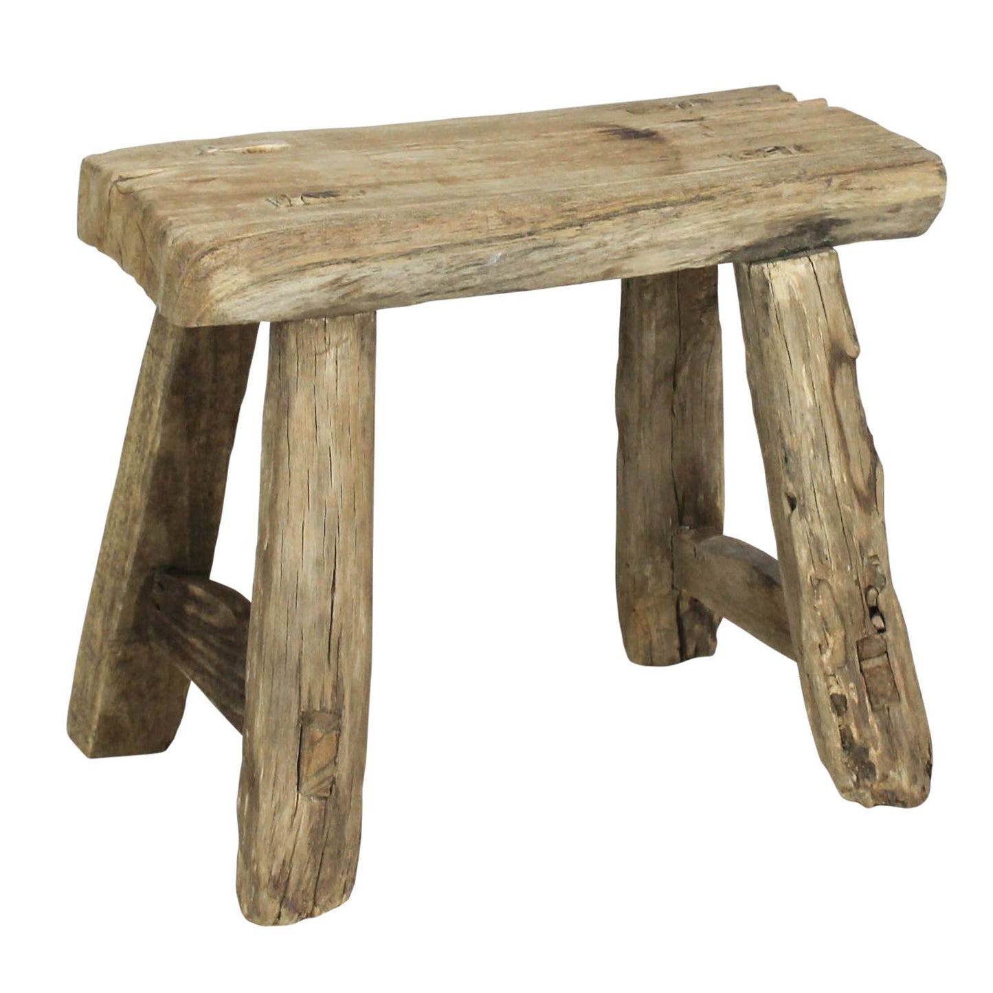 Hokkaido Foot Stool, Elm Wood