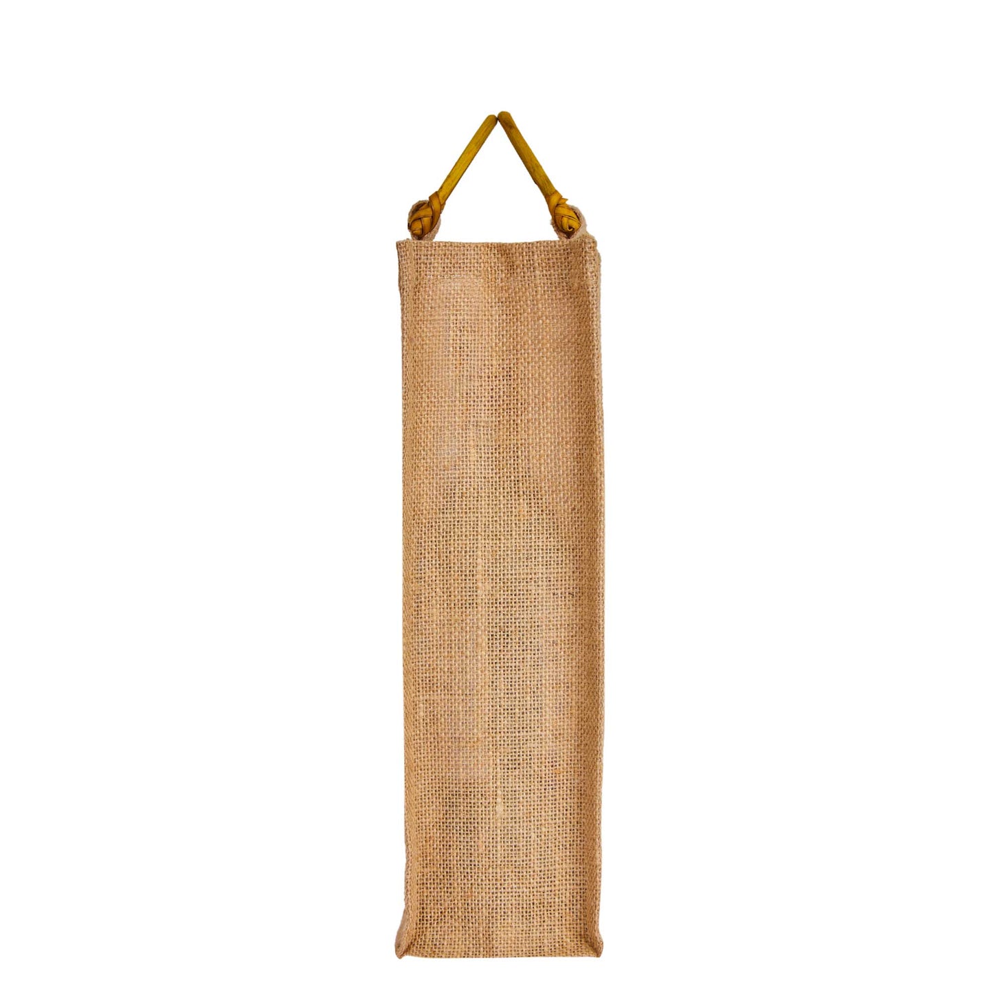 Burlap Jute Wine Bag With Cane Handle
