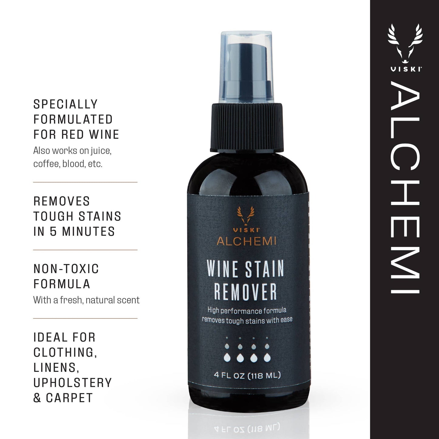 Alchemi™ Wine / Juice / Coffee Stain Remover - 4 oz or 8 oz