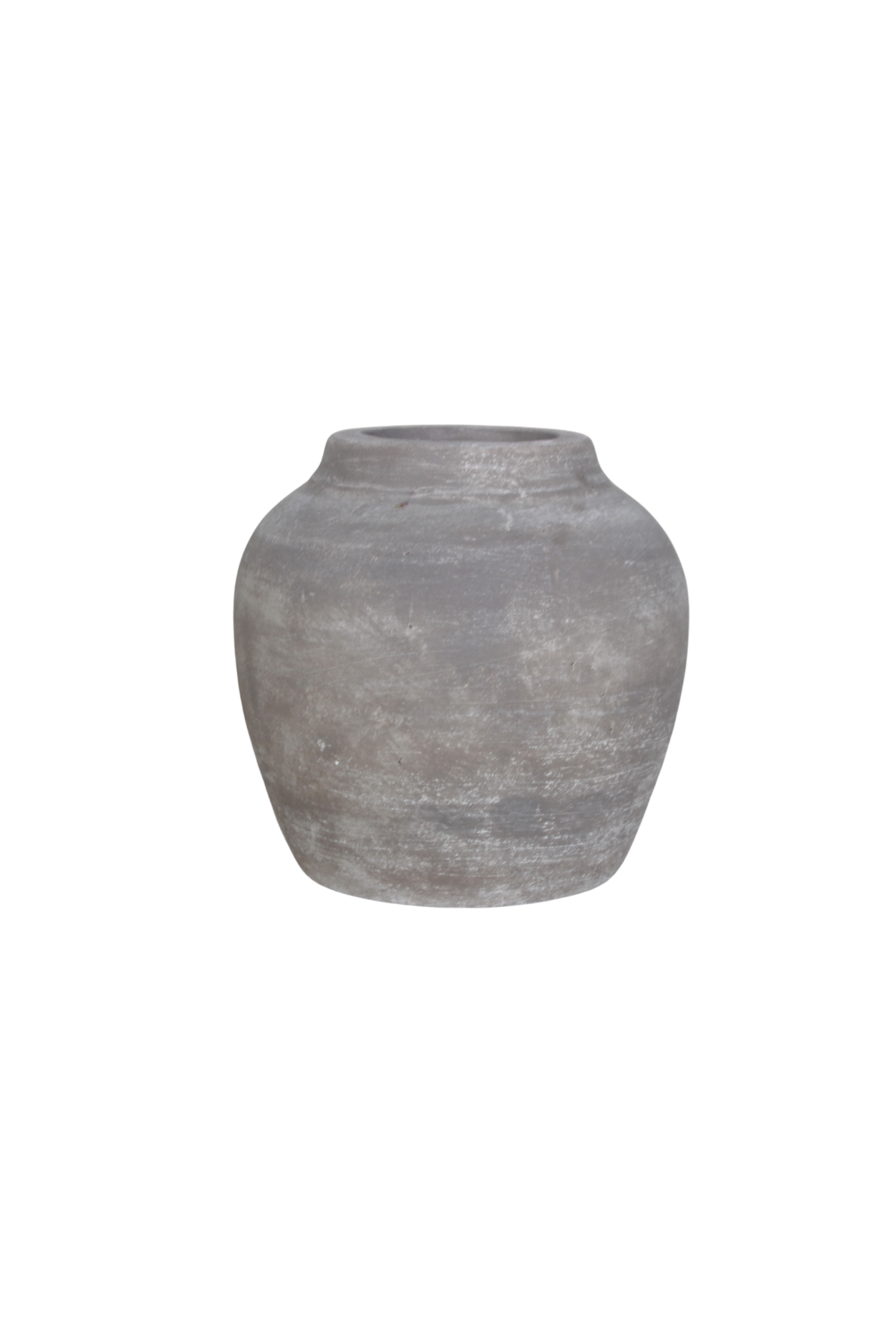 Hugo Grey Wash Round Vase Medium