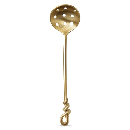 Forged Olive Spoon Antique Brass Everyday